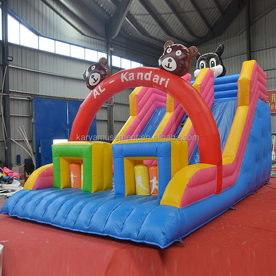 32ft 3 Bears Bouncer Trampoline House com Slides Infláveis e Durável