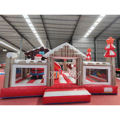 CE/EN71/EN14960 Certificado Casa de Natal inflável de salto combinado para playground infantil