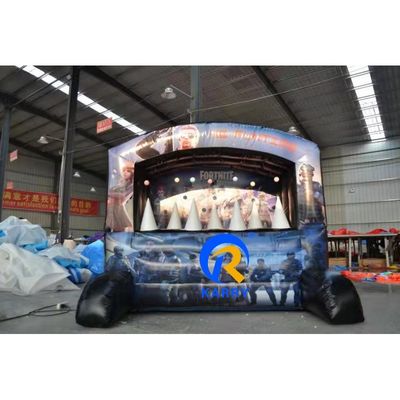 Lançamento de jogo de tiro interativo Cama de salto inflável com sopro e cor personalizada