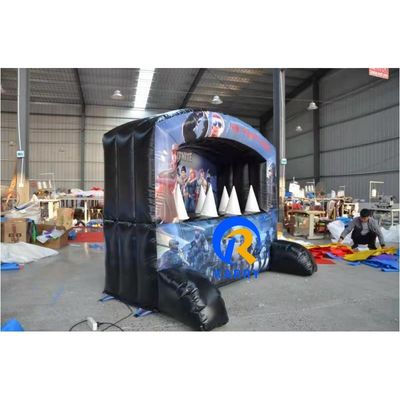 Lançamento de jogo de tiro interativo Cama de salto inflável com sopro e cor personalizada