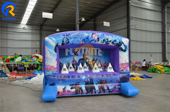 Lançamento de jogo de tiro interativo Cama de salto inflável com sopro e cor personalizada