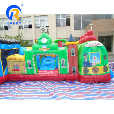 Material PVC Centro de atividades inflável para crianças Cursos de obstáculos para eventos