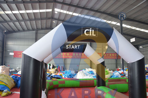 Amusement Impressão digital PVC Pára-choques inflável pista de carro para diversão interior ou exterior