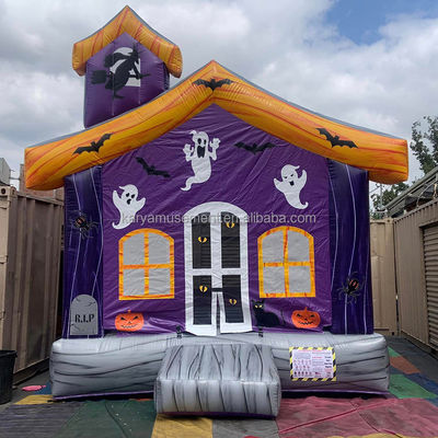 14 Anos de Natal 13x13ft Crianças inflável casa de salto Branco inflável casa de bolhas