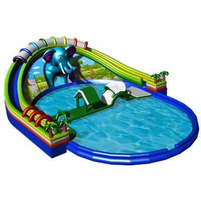 Melhore o seu parque de diversões com a nossa piscina de tamanho grande e combo de escorregador de água inflável