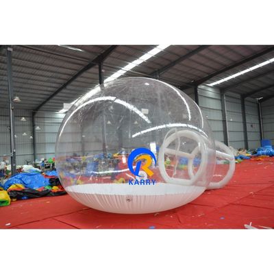 Tenda de bolhas inflável branca para casamento de Natal com neve soprada e material de PVC
