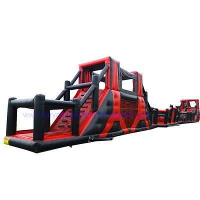 OEM aceitável 64ft longo inflável obstáculos de curso jogos para parque de diversões infantil tema