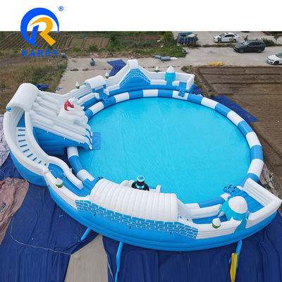 Capacidade máxima 100-500 kg Parque aquático inflável Atrações aquáticas Parque de diversões para festas