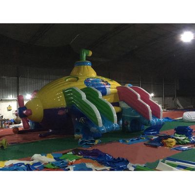 Cor personalizada Cúpula do Castelo Parque Aquático Inflável Submarino Água Parque Terrestre Móvel