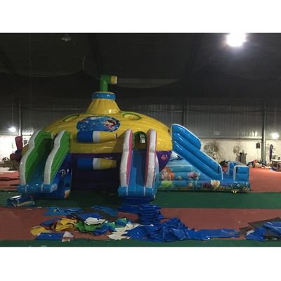 Cor personalizada Cúpula do Castelo Parque Aquático Inflável Submarino Água Parque Terrestre Móvel