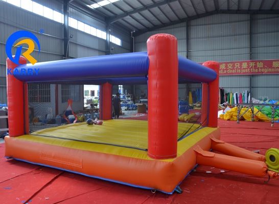Adultos e Crianças Jogo Interativo Inflavel Boxe Ring Bounce Bed Trampolínia