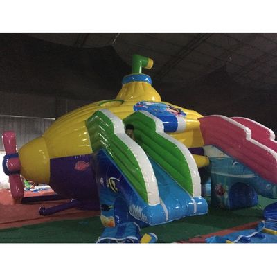 Cor personalizada Cúpula do Castelo Parque Aquático Inflável Submarino Água Parque Terrestre Móvel