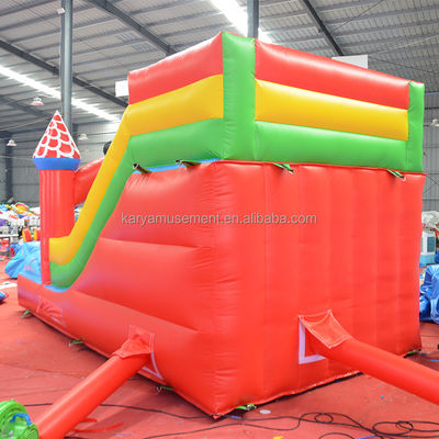 Tamanho do cliente 16ft Small Toddler Slide inflável Mickey Slide seco ou molhado para saltadores