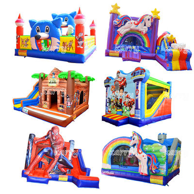 Coleção comercial de castelo inflável com kits de reparo de sopradores e logotipo personalizado