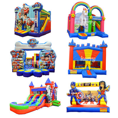 Coleção comercial de castelo inflável com kits de reparo de sopradores e logotipo personalizado