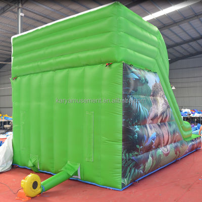 Capacidade máxima 100-500 kg Parque aquático inflável de pequeno deslizamento para entretenimento infantil