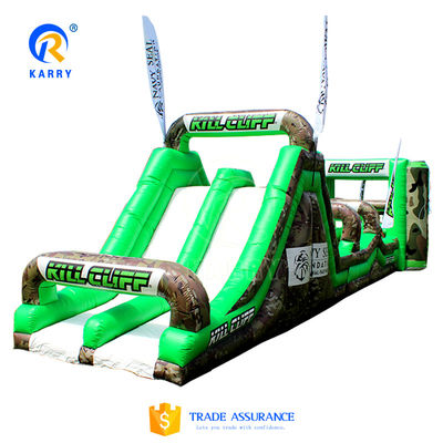 Circuito de obstáculos inflável para aluguer Ultimate Survivor Challenge