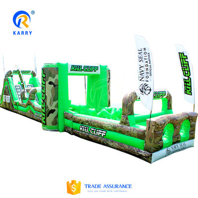Circuito de obstáculos inflável para aluguer Ultimate Survivor Challenge