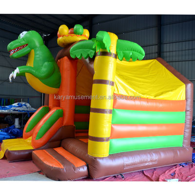 OEM Número 100-500kg Capacidade Dinossauro Castelo inflável com Slide Combo