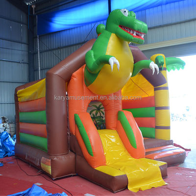OEM Número 100-500kg Capacidade Dinossauro Castelo inflável com Slide Combo