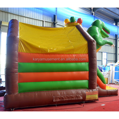 OEM Número 100-500kg Capacidade Dinossauro Castelo inflável com Slide Combo