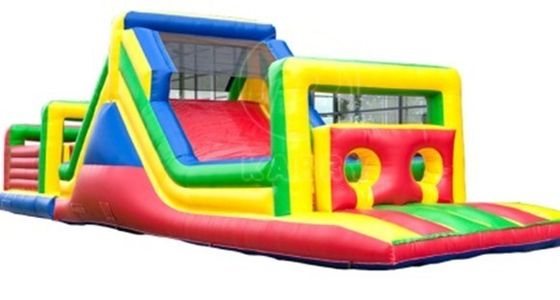 Curso de obstáculos gigante comercial inflável casa de salto escorrega portátil carry ao ar livre