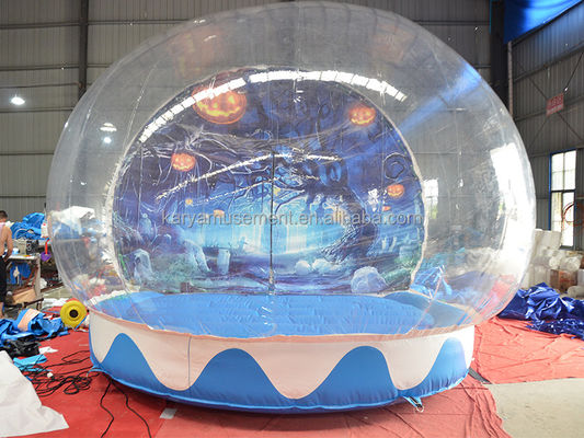 Tenda de globo de neve portátil de Halloween Balão inflável transparente para crianças