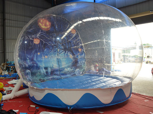 Tenda de globo de neve portátil de Halloween Balão inflável transparente para crianças