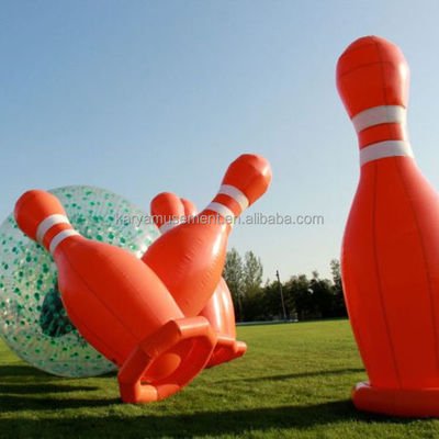 Blower de ar incluído Jogo de bowling inflável para atividades familiares e competições de equipe