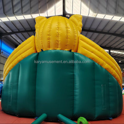 Colorido personalizado PVC Elefante tema inflável parque aquático combo Slide para playground