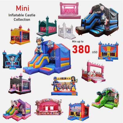Big Mini Collection Inflatable Bouncy Houses com kits de reparação de slides incluídos