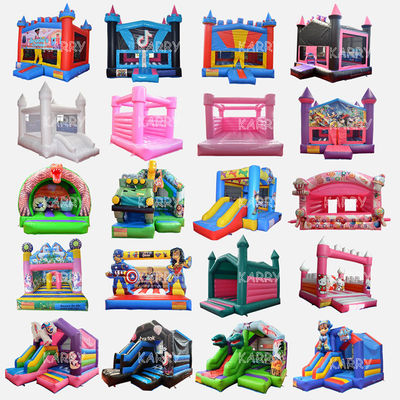 Big Mini Collection Inflatable Bouncy Houses com kits de reparação de slides incluídos