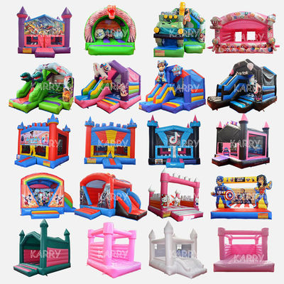 Big Mini Collection Inflatable Bouncy Houses com kits de reparação de slides incluídos