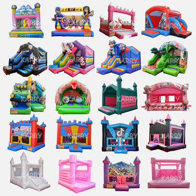 Big Mini Collection Inflatable Bouncy Houses com kits de reparação de slides incluídos