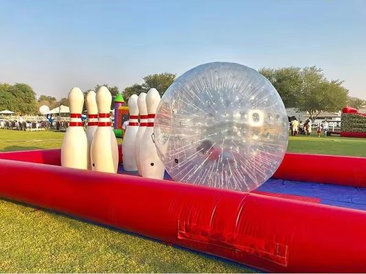 Baloiça Zorb inflável de brinquedo esportivo de plástico para adultos em jogos aquáticos ao ar livre