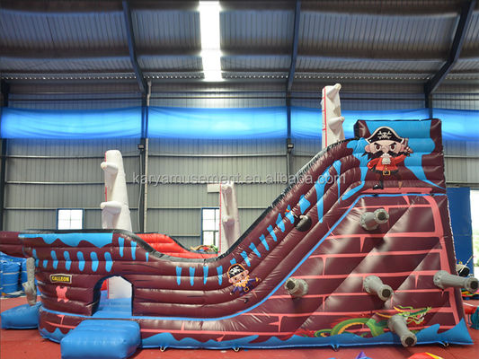 Slide de barco pirata inflável comercial Slide de água para diversão 8.6x4m ou tamanho personalizado