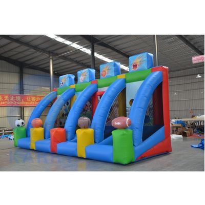 Jogo de Desafio Desportivo de Carnaval Inflavel Grande 4 em 1 personalizado para negócios de aluguel
