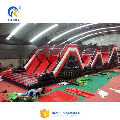 Desafio de corrida Casa de salto 5K inflável Equipamento de obstáculos para adultos