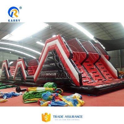 Desafio de corrida Casa de salto 5K inflável Equipamento de obstáculos para adultos