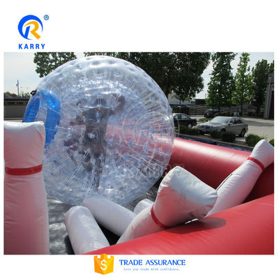 Características Bola de hamster portátil de tamanho humano TPU inflável Bolha de bolha Zorb para bowling
