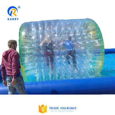 TPU colorido Zorb Ball Rollers Inflável divertidos jogos de rolos para adultos e crianças