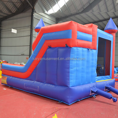 0.55mm PVC Vinyl Tarpaulin Inflável Mario Bounce House Combo Castelo Slide com Blower