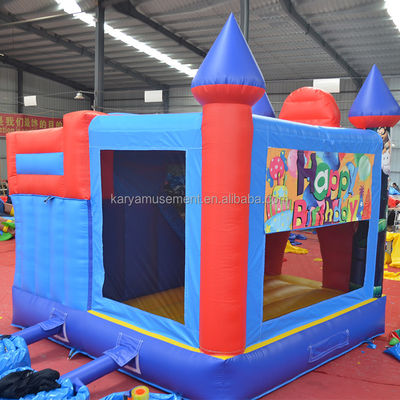 0.55mm PVC Vinyl Tarpaulin Inflável Mario Bounce House Combo Castelo Slide com Blower