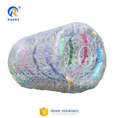 1.2m/1.5m/1.8m Colorido Pvc inflável Zorb Roller de Água para Parque de diversões Jogos divertidos