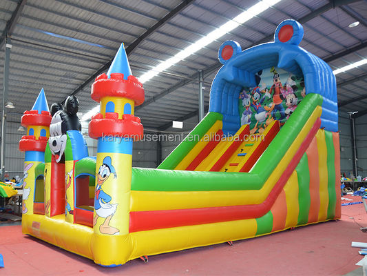 Commercial de 29 pés salto Mickey Park deslizador inflável para negócios de aluguer de festas