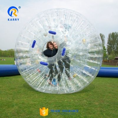 2.6m Diâmetro Balão de Para-choque Inflável para Crianças e Adultos Cor-de-Rosa à Encomenda Zorb Ball