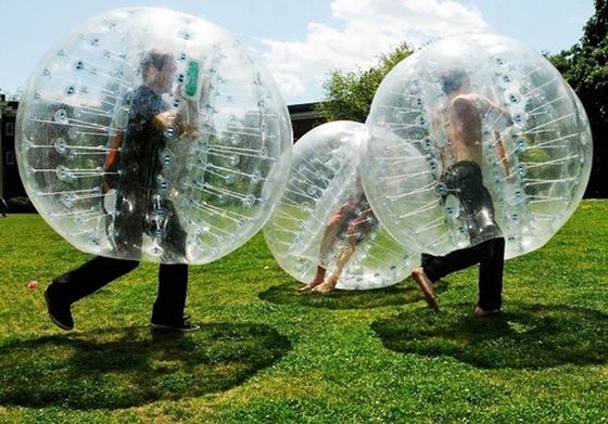 2.6m Diâmetro Balão de Para-choque Inflável para Crianças e Adultos Cor-de-Rosa à Encomenda Zorb Ball