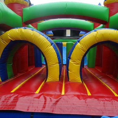 Portátil 68ft inflável Jumping Bouncer Castelo Obstáculo para crianças e adultos com sopro