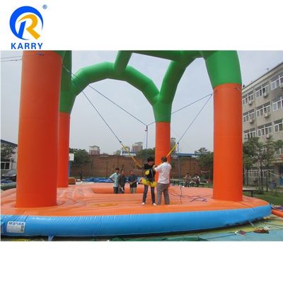 Logotipo personalizado Impresso Bungee Trampoline Jumper inflável para crianças e adultos