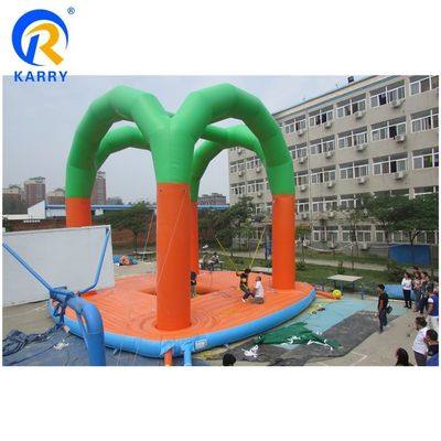 Logotipo personalizado Impresso Bungee Trampoline Jumper inflável para crianças e adultos